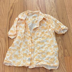 Palm tree Zara boys dress shirt